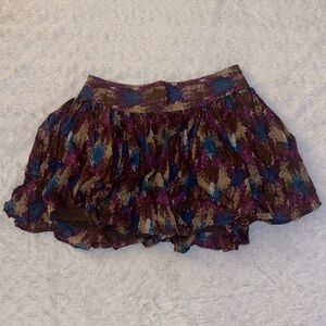 Candie's Purple and Blue Mini Skater Skirt